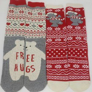 Women's 2 Pairs  Christmas Socks